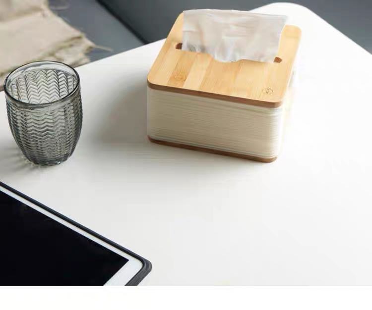 Nordic Bamboo Foldable Tissue Box - Image 2