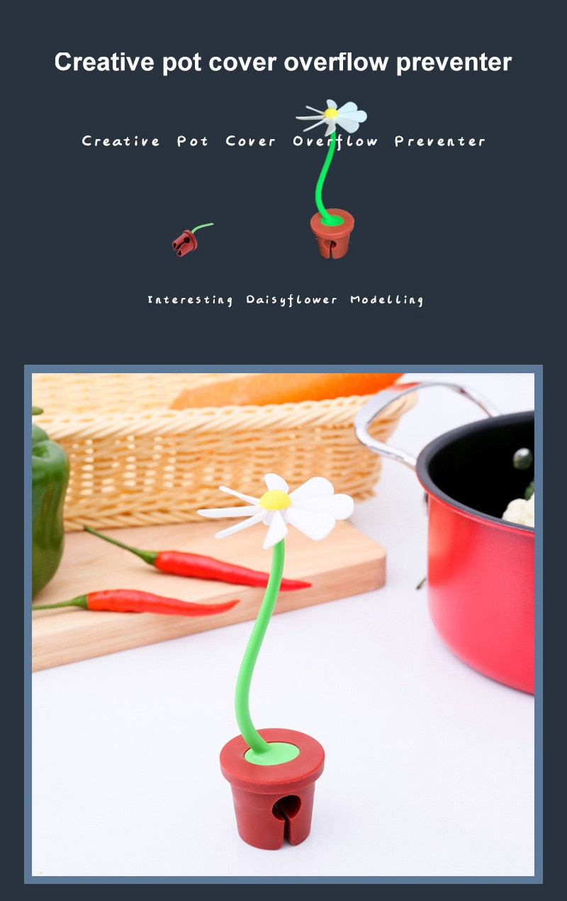 Cute Daisy Pot Overflow Protector Lifter - Image 3