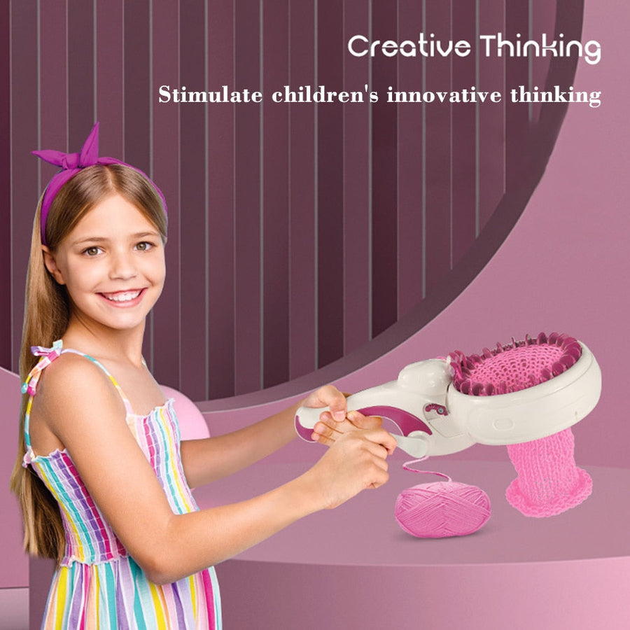 Educational Rotating Double Knitting Machine Toy - Image 1