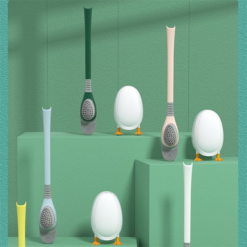 Silicone Duck Shape Soft Bathroom Brush - Image 0