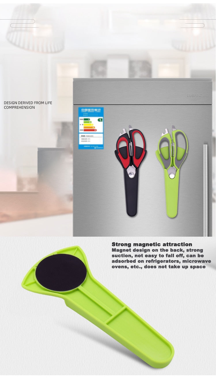 Multifunctional Poultry Bone Scissor with Magnetic Storage Bag - Image 8