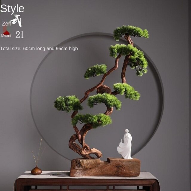 Chinese Zen Root Carving Landscape Home Decor - Image 11