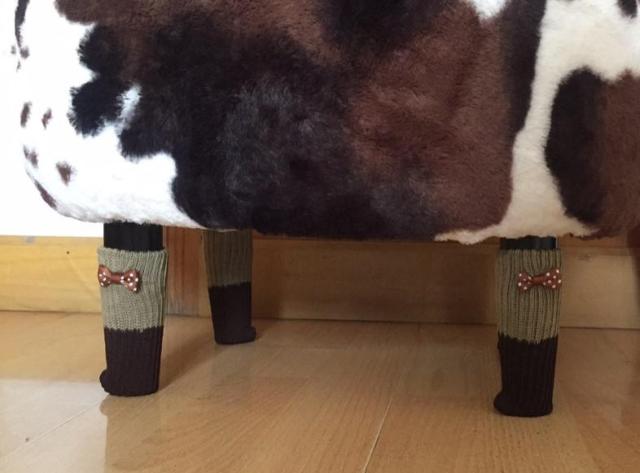 Fluffy Sheep Ottoman Organizer with Storage - Image 8