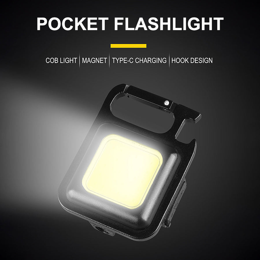 Mini Magnetic Pocket Keychain Flashlight - Image 1
