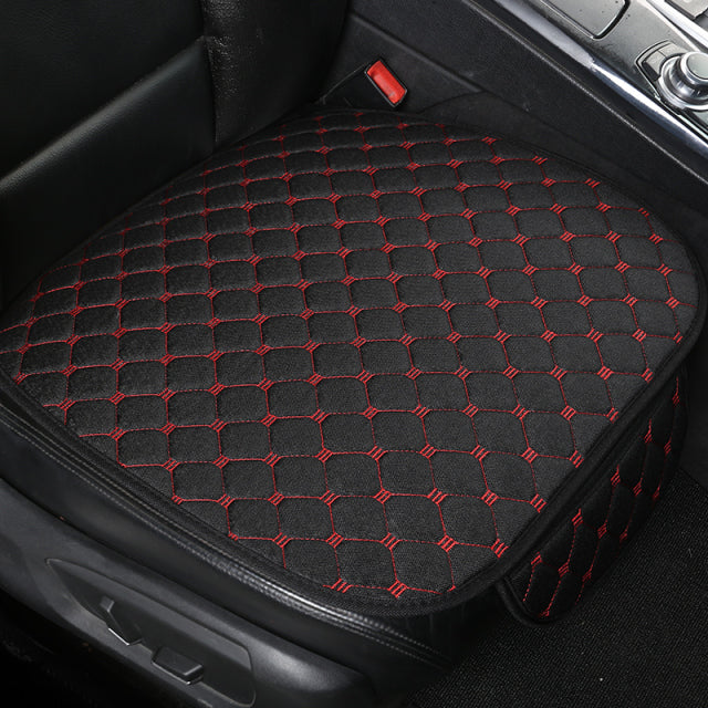 Linen Fabric Four Seasons Breathable Car Seat Cover - Image 24