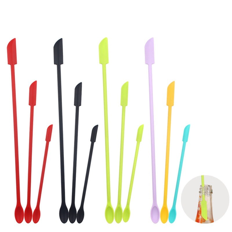Flexible Long Handle Bottle Scraper Spoon Set - Image 5