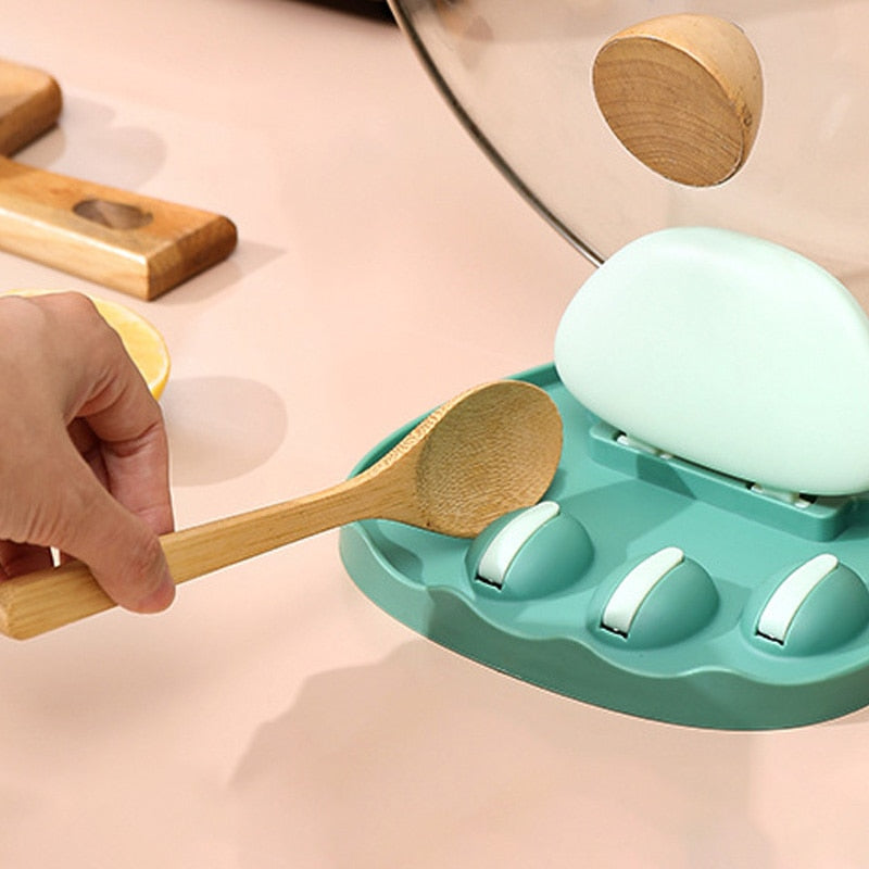 Cat Paw Wall-Mounted Pot Lid Holder Rack - Image 1