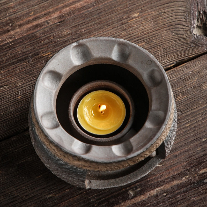 Vintage Art Ceramic Teapot Warmer Holder - Image 2