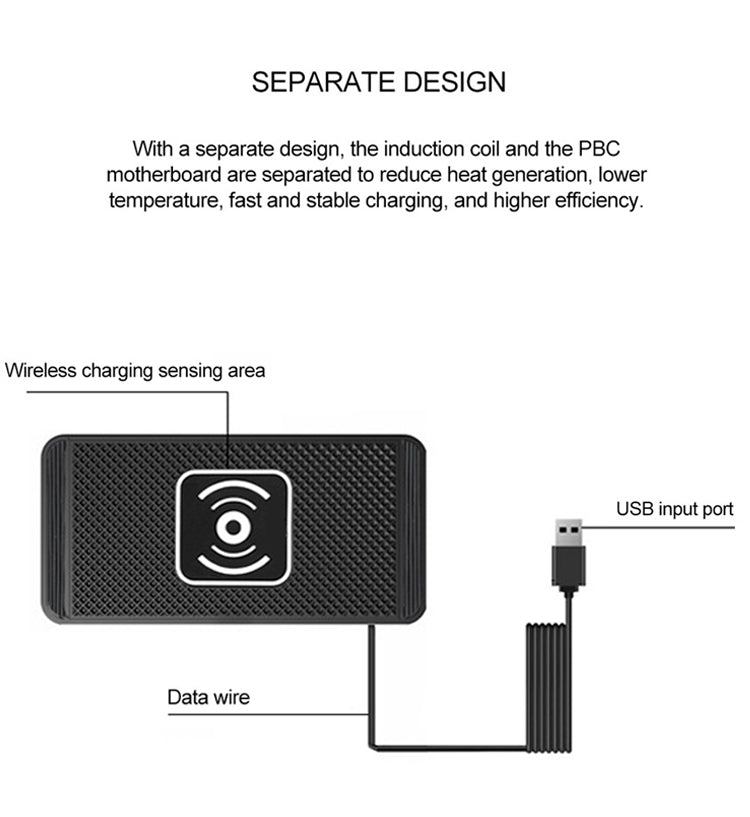 Wireless Non-Slip Car Fast Phone Charger Pad - Image 2