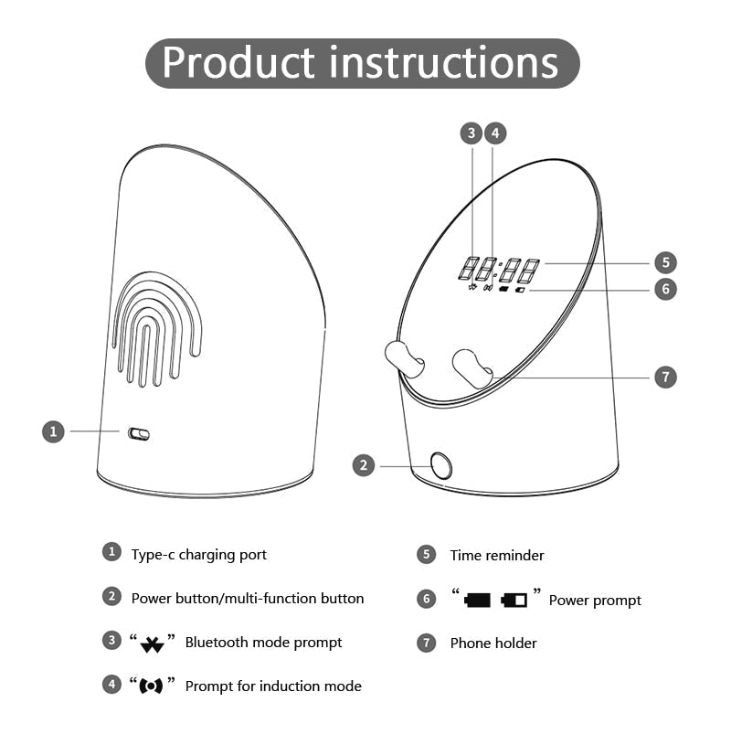 Elegant Bluetooth Speaker Wireless Phone Charger - Image 7