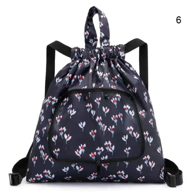 Foldable Large Capacity Flower Travel Backpack - Image 5