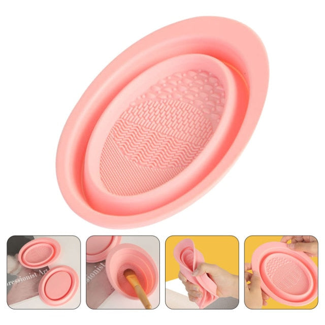 Foldable Makeup Brush Cleaning Bowl - Image 6