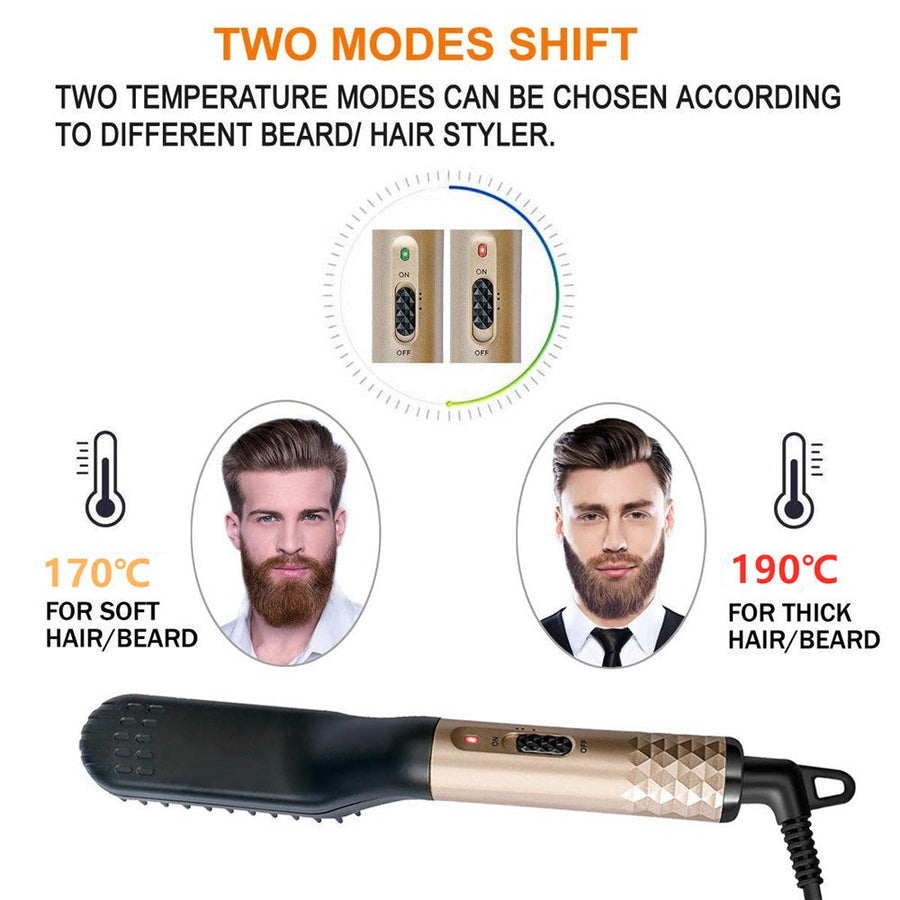 Multifunctional Electric Beard Straightener Brush - Image 3
