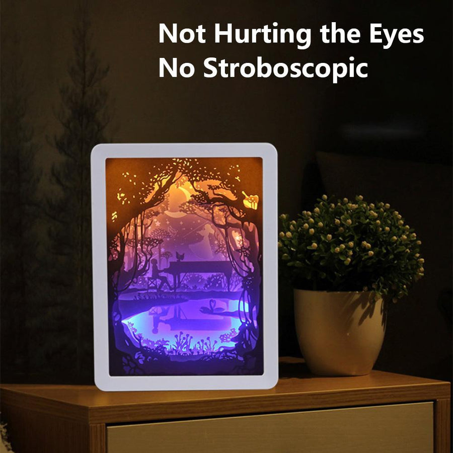 Creative 3D Paper Box LED Night Lamp - Image 2