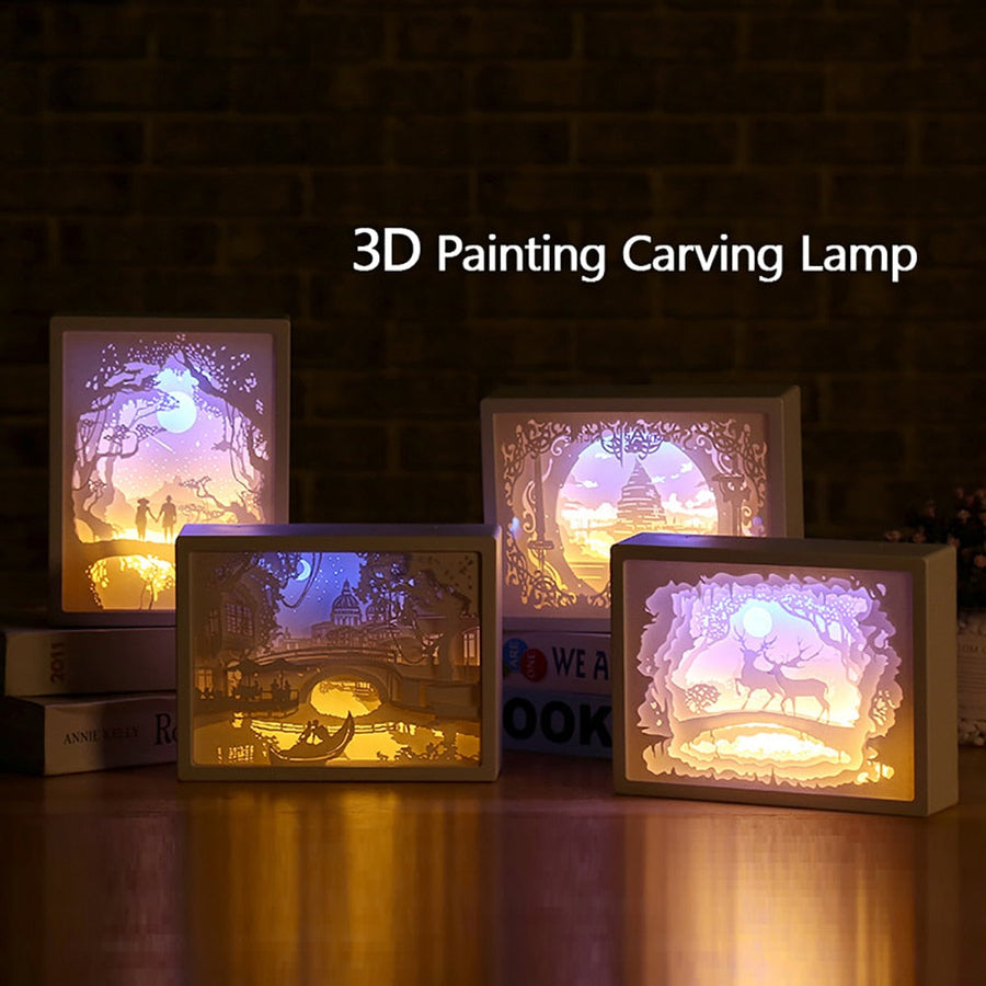 Creative 3D Paper Box LED Night Lamp - Image 4
