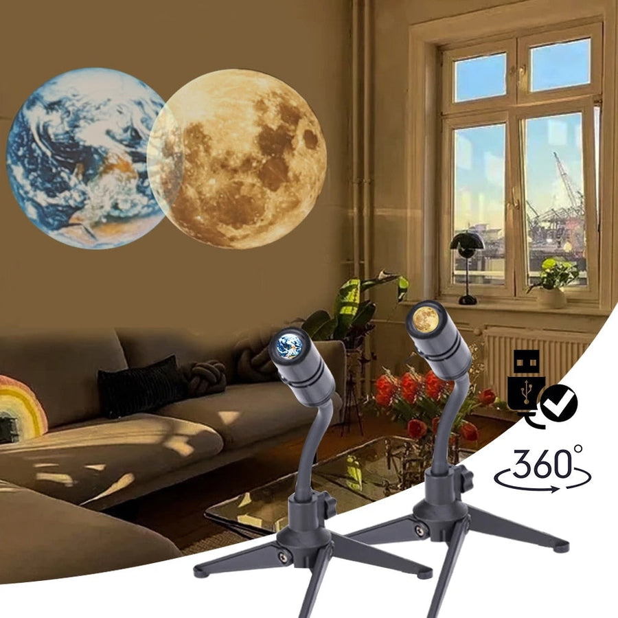 Rotatable Space Earth Mini Led Projector - Image 0