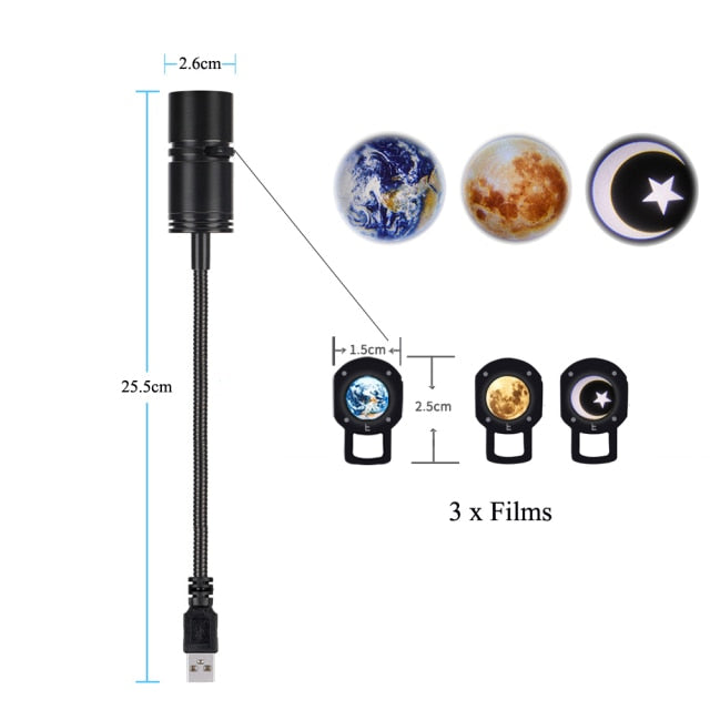 Rotatable Space Earth Mini Led Projector - Image 5