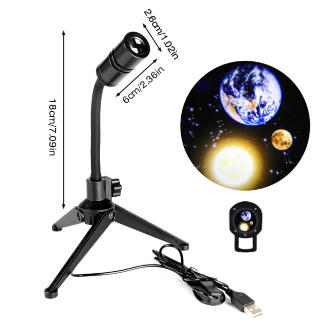 Rotatable Space Earth Mini Led Projector - Image 7