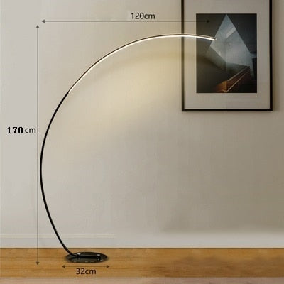 Elegant Curved LED Corner Floor Lamp - Image 8
