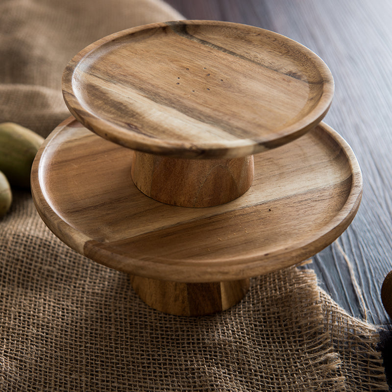 Japanese Style Wooden Snack Plate - Image 0