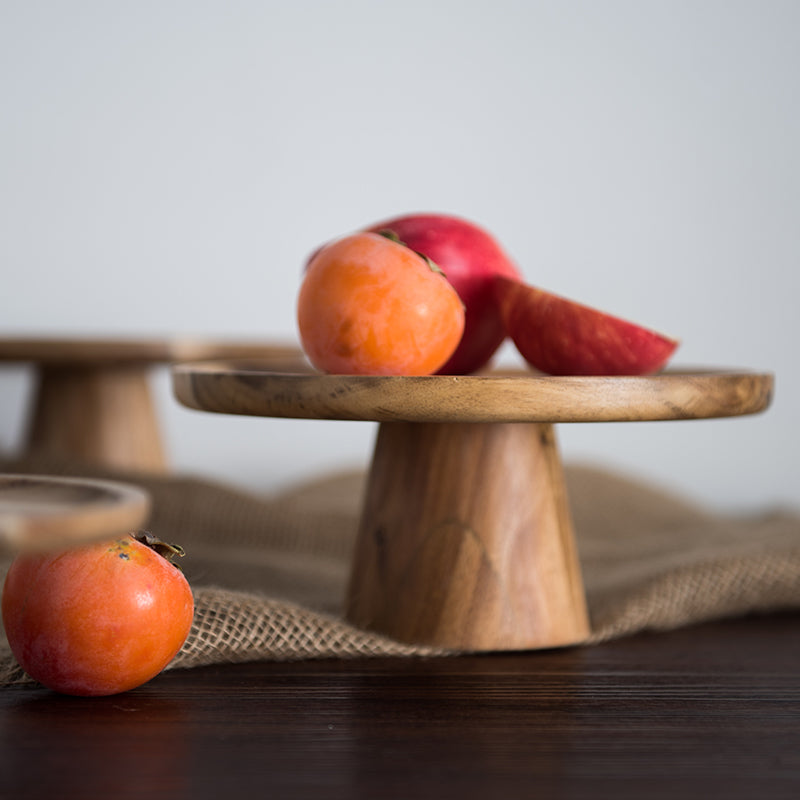 Japanese Style Wooden Snack Plate - Image 2