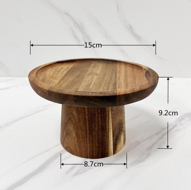 Japanese Style Wooden Snack Plate - Image 6
