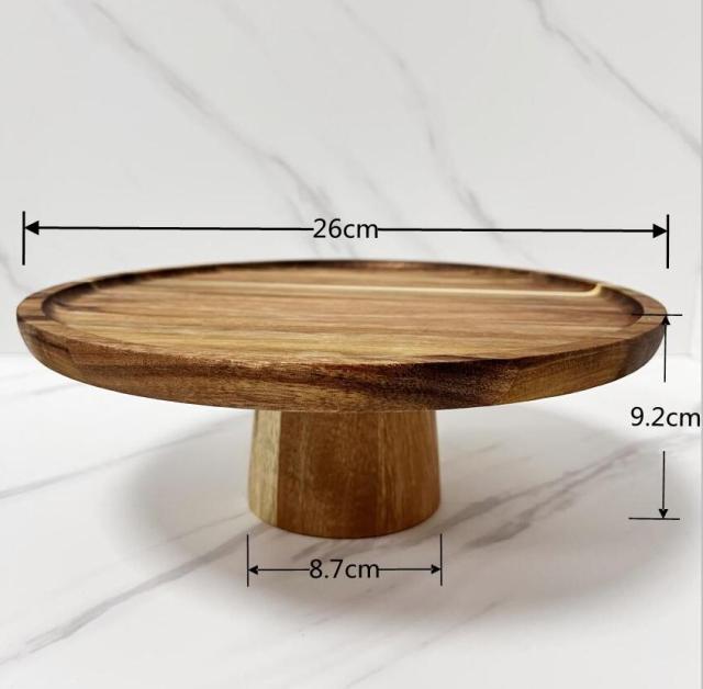 Japanese Style Wooden Snack Plate - Image 4