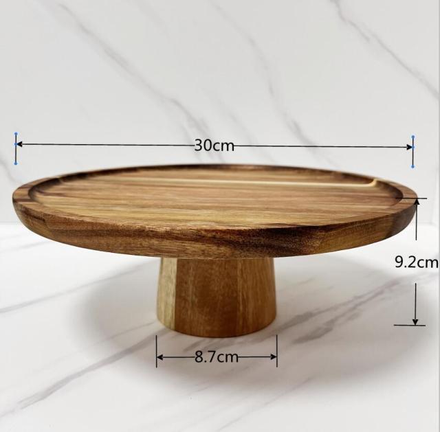 Japanese Style Wooden Snack Plate - Image 7