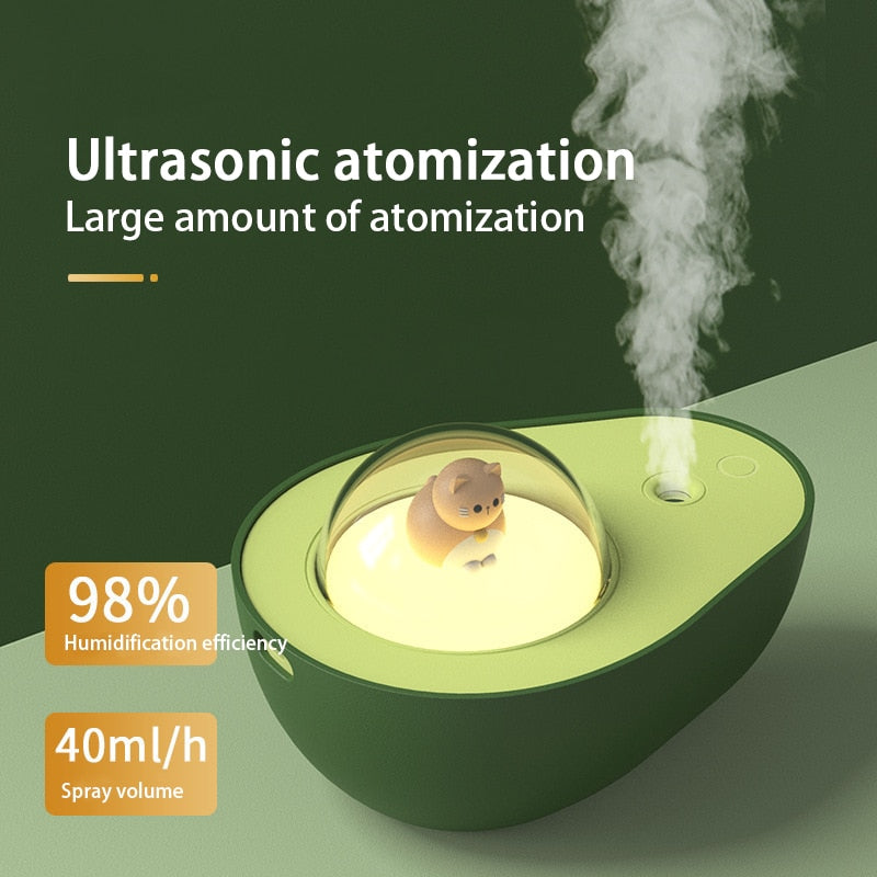 Cute Avocado Humidifier Night Lamp - Image 1