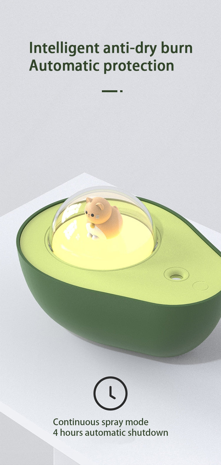 Cute Avocado Humidifier Night Lamp - Image 8