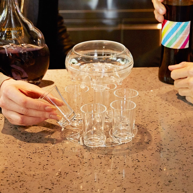 Elegant Glass Party Drink Dispenser Game Set - Image 2