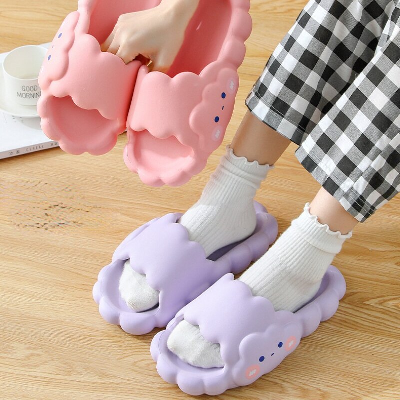 Cute Thick Foam Cloud Slippers - Image 6