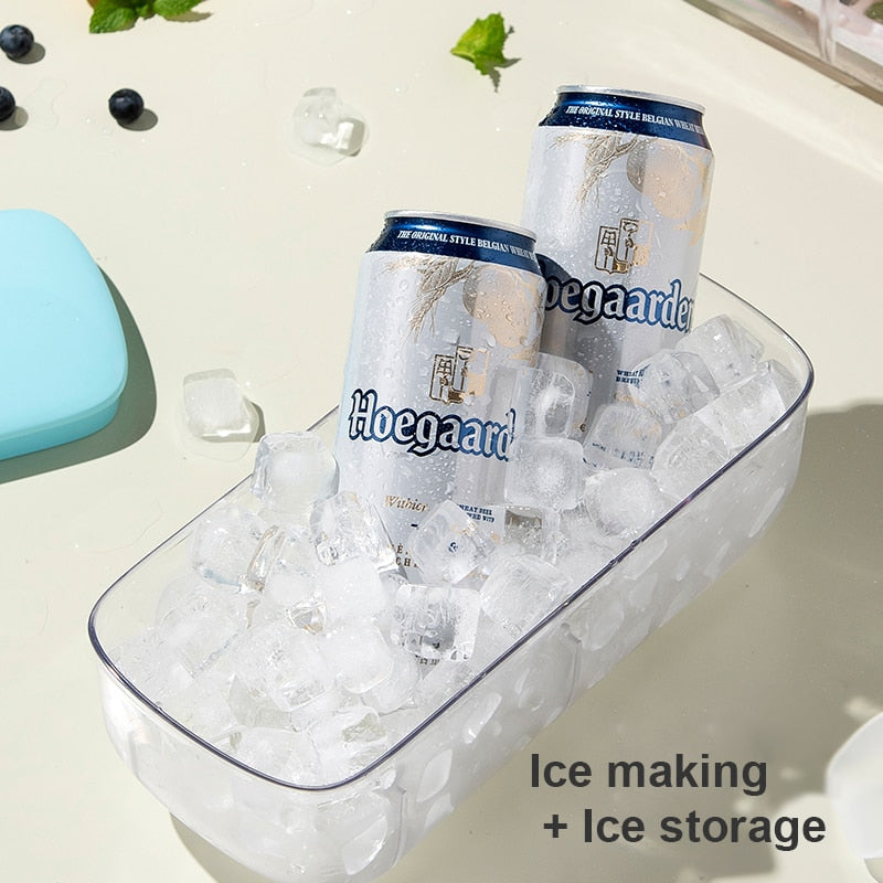 Double Layer Lazy Ice Maker Storage Box - Image 1