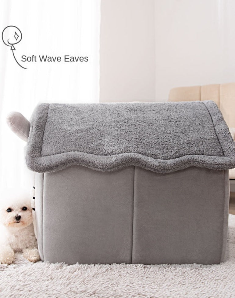Breathable Cozy Warm Plush Pet House - Image 4