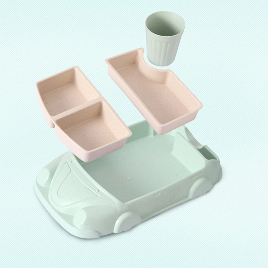 Baby Bamboo Car Shape Food Containers - Image 3