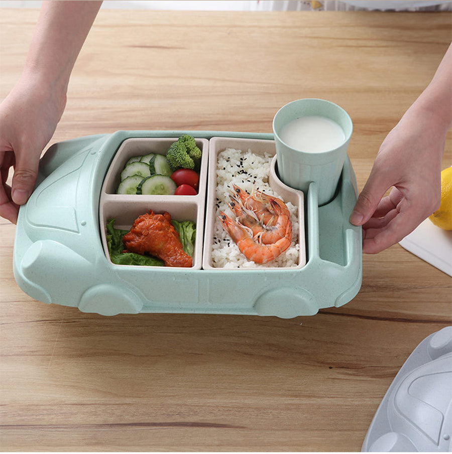 Baby Bamboo Car Shape Food Containers - Image 5