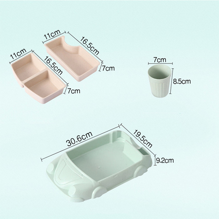 Baby Bamboo Car Shape Food Containers - Image 7