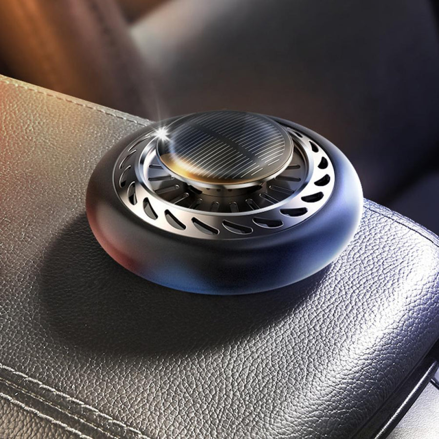 Solar Power Rotating Essential Oil Car Air Freshener - Image 4