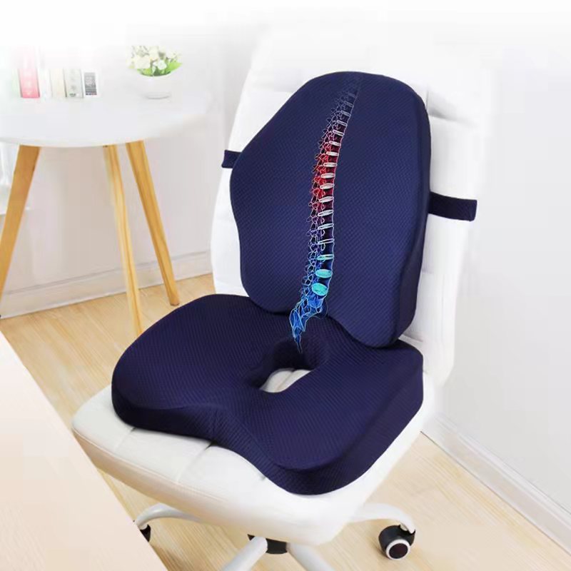 Office Chair Memory Foam Cushion Pillow Set - Image 0
