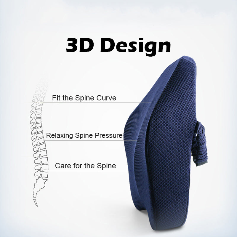 Office Chair Memory Foam Cushion Pillow Set - Image 1