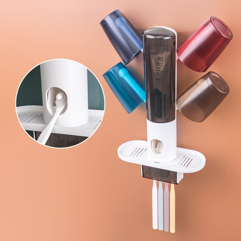 Wall-Mounted Automatic Toothpaste Dispenser Rack - Image 2