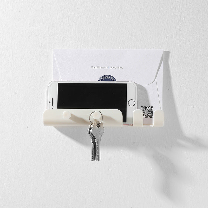 Wall-Mounted Sticky Organizer Phone Holder Rack - Image 1