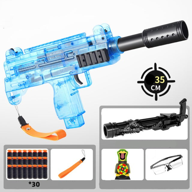 Manual Soft Bullet Submachine Toy Gun Set - Image 13