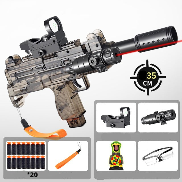 Manual Soft Bullet Submachine Toy Gun Set - Image 6