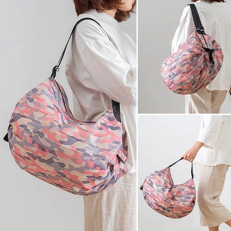 Large Capacity Canvas Foldable Shopping Bag - Image 5