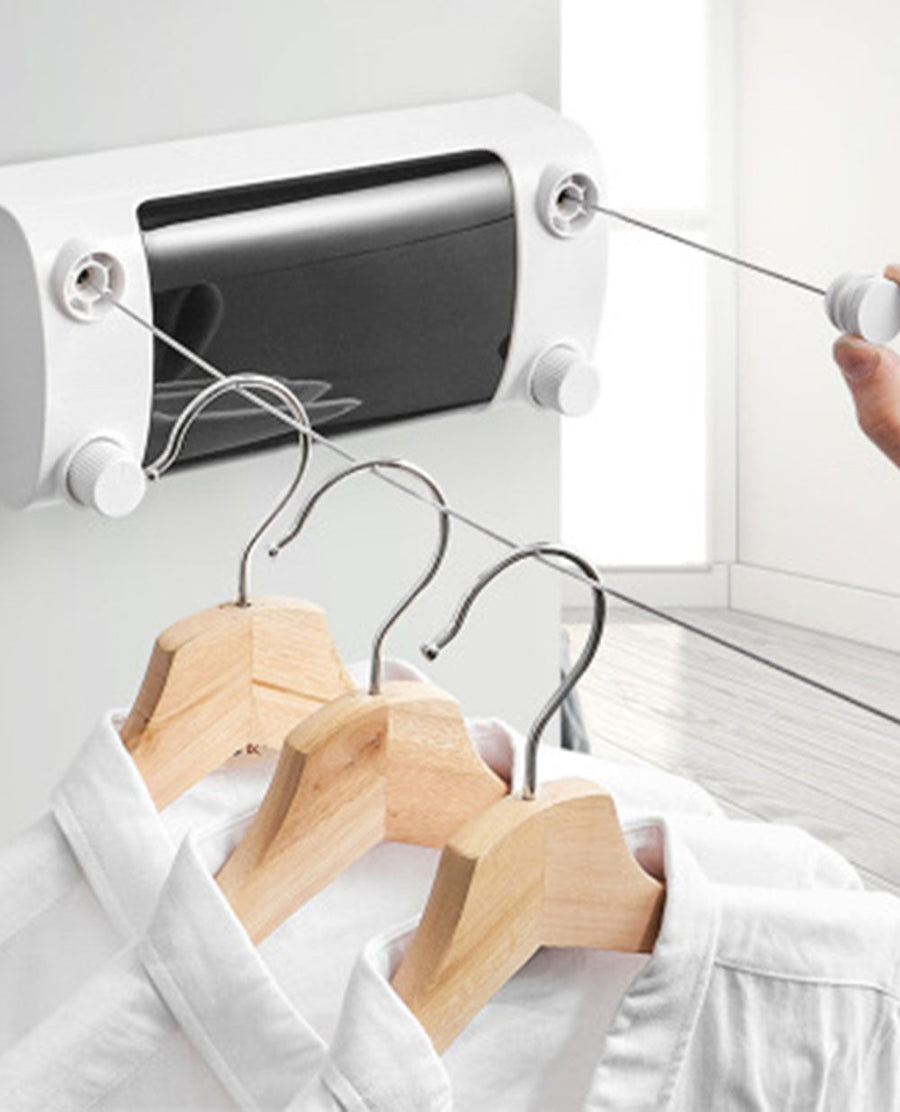 Retractable No Drill Stainless Steel Drying Rope - Image 1