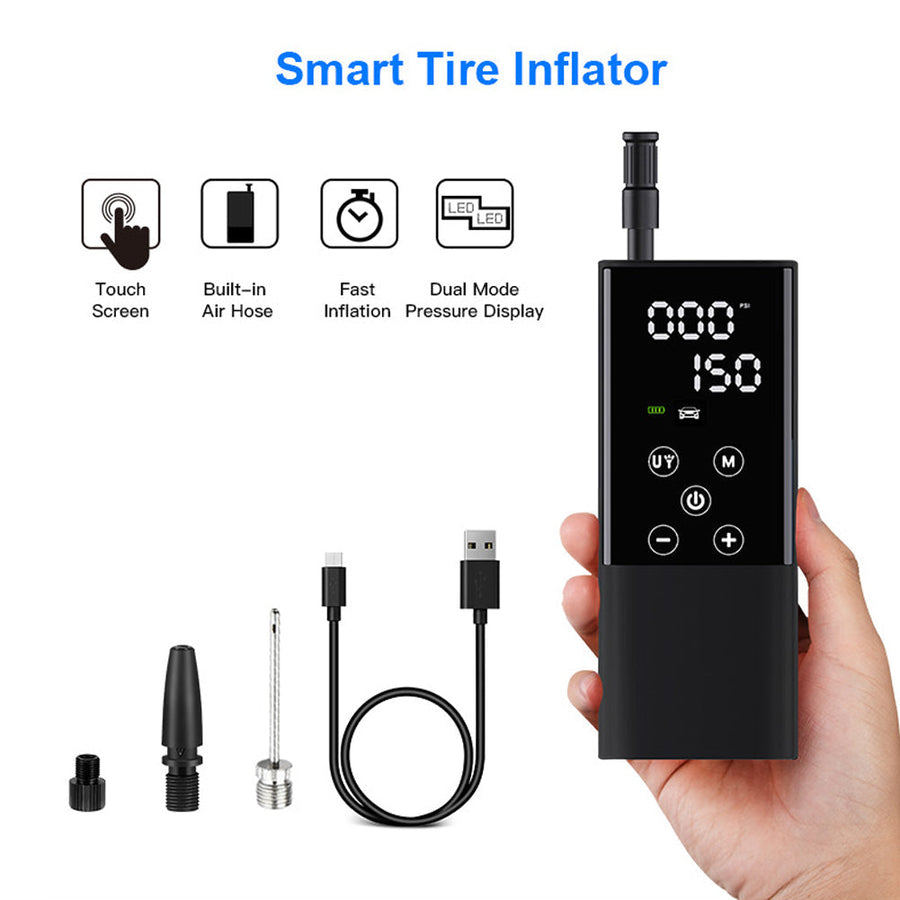 Portable Touchscreen Electric Cordless Tire Inflator - Image 1