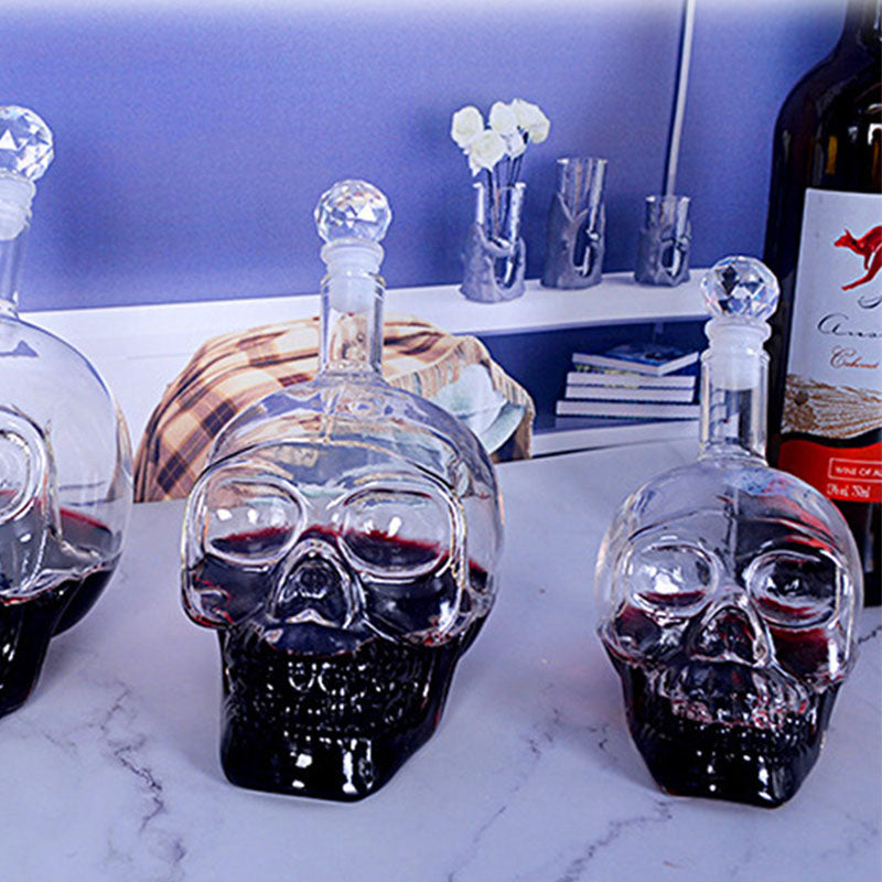 Creative Crystal Skull Bottle Decanter - Image 1