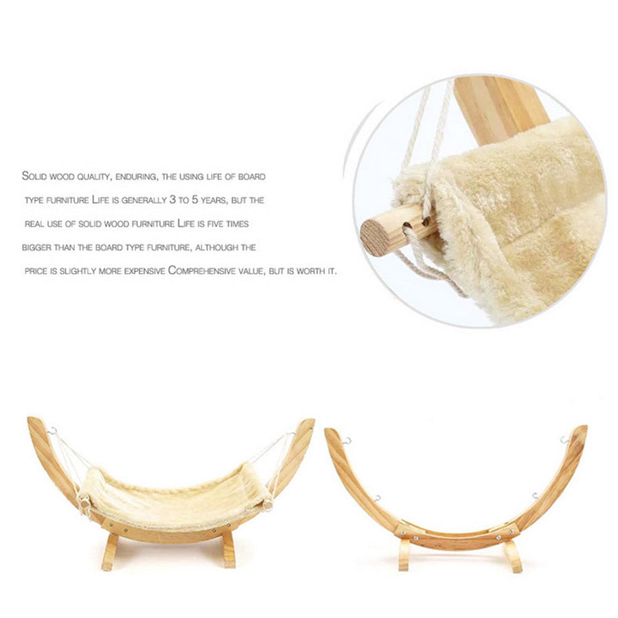 Fashion Wood Cat Hammock - Image 8