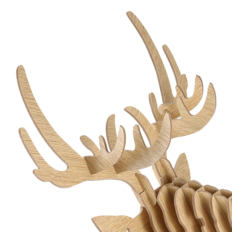 3D Puzzle Wooden Hanging Deer Head - Image 2